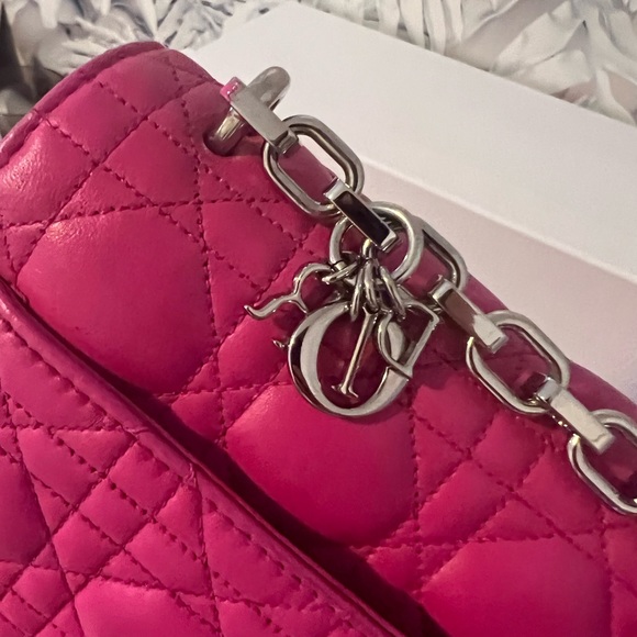 Christian Dior Fuchsia Cannage Quilted Lambskin Leather Miss Dior - Picture 2 of 15